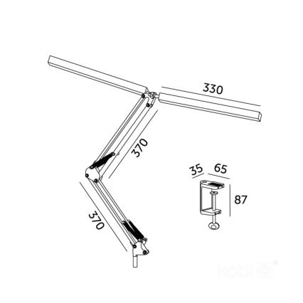 Lampă LED dimabilă de masă Brilagi VARIO LED/15W/230V 3000-6000K alb