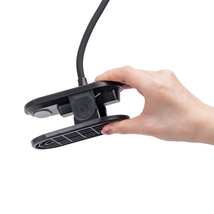 Lampă LED dimabilă de masă cu clemă Aigostar LED/2,5W/5V negru