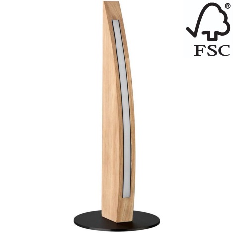 Lampă LED dimabilă de masă DUBAI LED/4W/230V stejar – certificat FSC
