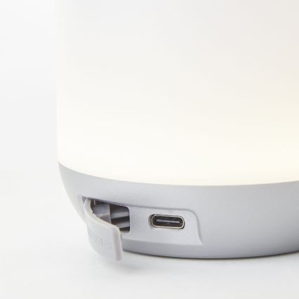 Lampă LED dimabilă de masă exterior Brilliant GEMMA LED/1,9W/5V 1800 mAh IP44 alb