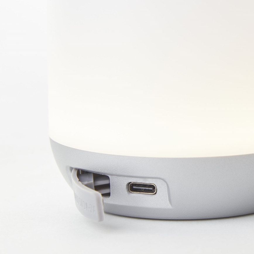 Lampă LED dimabilă de masă exterior Brilliant GEMMA LED/1,9W/5V 1800 mAh IP44 alb