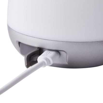 Lampă LED dimabilă de masă exterior Brilliant GEMMA LED/1,9W/5V 1800 mAh IP44 alb