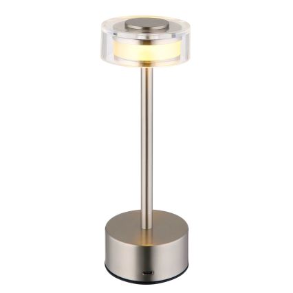 Lampă LED tactilă reîncărcabilă dimabilă de masă Globo LED/2,5W/3,7V 2700/4000/6500K 1800mAh mat