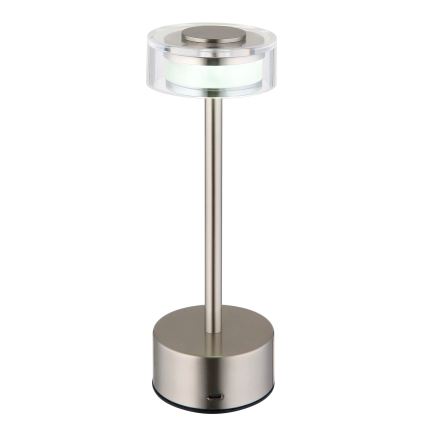 Lampă LED tactilă reîncărcabilă dimabilă de masă Globo LED/2,5W/3,7V 2700/4000/6500K 1800mAh mat