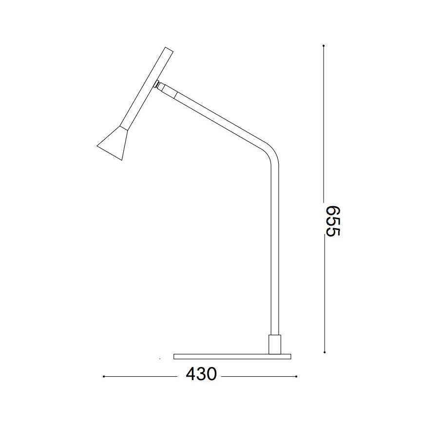 Lampă LED tactilă dimabilă de masă Ideal Lux DIESIS LED/6,5W/230V CRI 90 negru