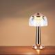 Lampă LED tactilă reîncărcabilă dimabilă de masă LED/1W/5V 3000-6000K 1800 mAh roz-auriu