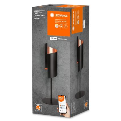 Lampă LED dimabilă de masă Ledvance SMART+ DECOR TWIST LED/12W/230V 3000-6500K Wi-Fi negru