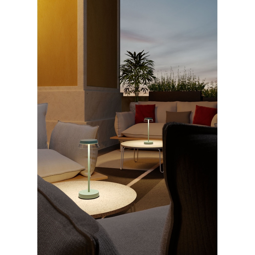 Lampă LED tactilă dimabilă de masă Redo 90309 ILUNA LED/2,5W/5V 2700-3000K 3000 mAh IP65 verde