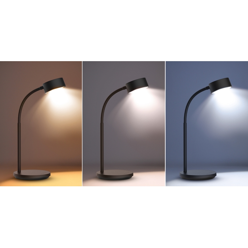 Lampă LED tactilă dimabilă de masă LED/4,5W/5V 3000/4000/6500K negru