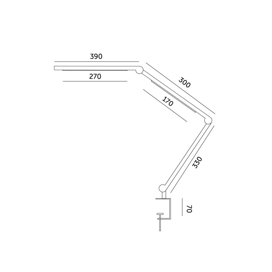 Lampă LED dimabilă de masă TENUIX FOLD LED/20W/230V 3000-6500K negru