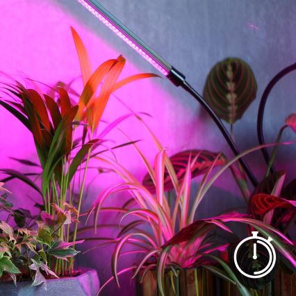 Lampă LED flexibiă dimabilă de masă pentru creșterea plantelor Brilagi VITABLOOM 3xLED/10W/230V negru