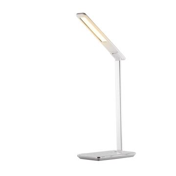 Lampă LED de masă dimabilă tactilă cu încărcare fără fir JOY LED/6W/230V albă + USB