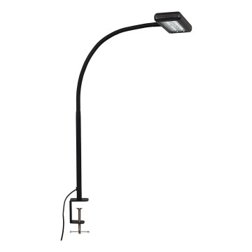 Lampă LED flexibilă de masă cu clemă Brilo TRASNA LED/7,5W/230V negru