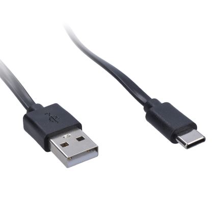 Lampă LED flexibilă reîncărcabilă dimabilă de masă cu clemă LED/2W/1800 mAh 3000/4000/6500K negru