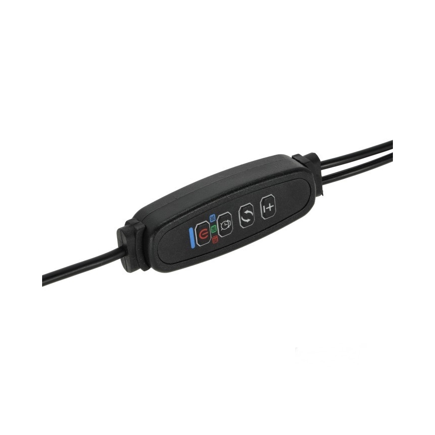 Lampă LED flexibilă dimabilă de masă cu clemă pentru creșterea plantelor VITARO 2xLED/4W/230V negru