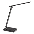 Lampă LED flexibilă dimabilă de masă cu încărcare fără fir QI și USB LED/5W/5V 3000-6500K