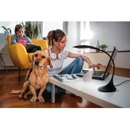 Lampă LED flexibilă dimabilă de masă FRANCO LED/6,8W/230V negru