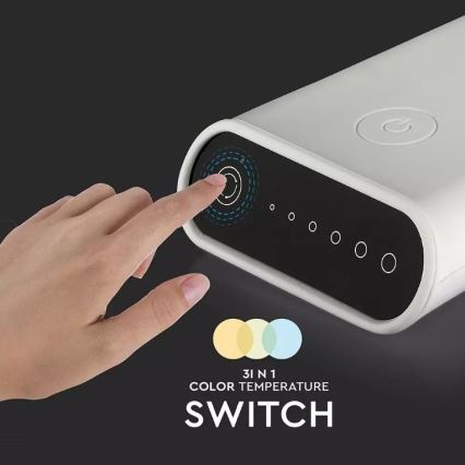 Lampă de birou LED flexibilă reglabilă, LED/6,5W/5V 2000 mAh 3000K/4500K/6000K