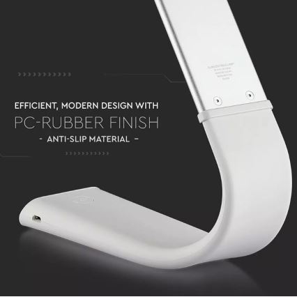 Lampă de birou LED flexibilă reglabilă, LED/6,5W/5V 2000 mAh 3000K/4500K/6000K