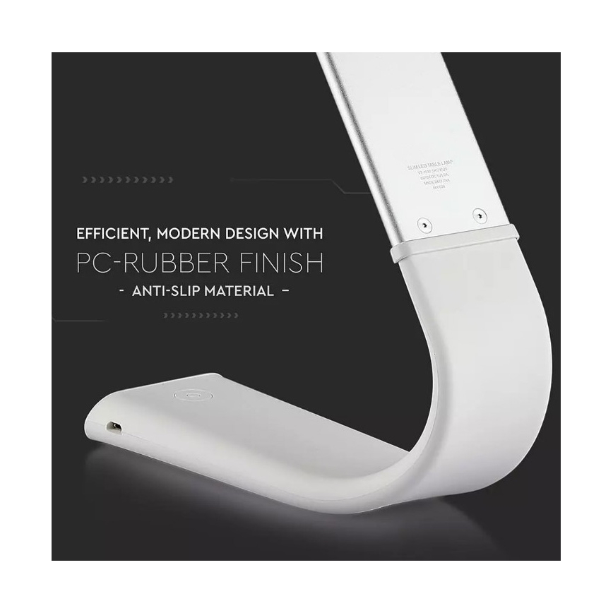 Lampă de birou LED flexibilă reglabilă, LED/6,5W/5V 2000 mAh 3000K/4500K/6000K