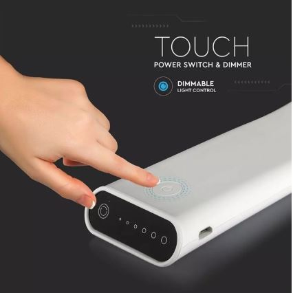 Lampă de birou LED flexibilă reglabilă, LED/6,5W/5V 2000 mAh 3000K/4500K/6000K