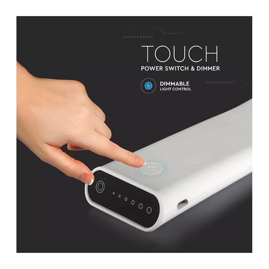 Lampă de birou LED flexibilă reglabilă, LED/6,5W/5V 2000 mAh 3000K/4500K/6000K