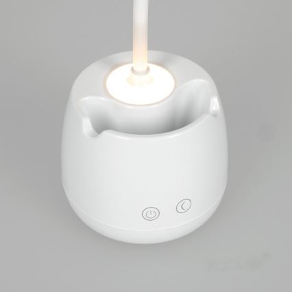 Lampă LED flexibilă reîncărcabilă dimabilă de masă LUSIA LED/5W/5V 3000/4000K 1200 mAh alb