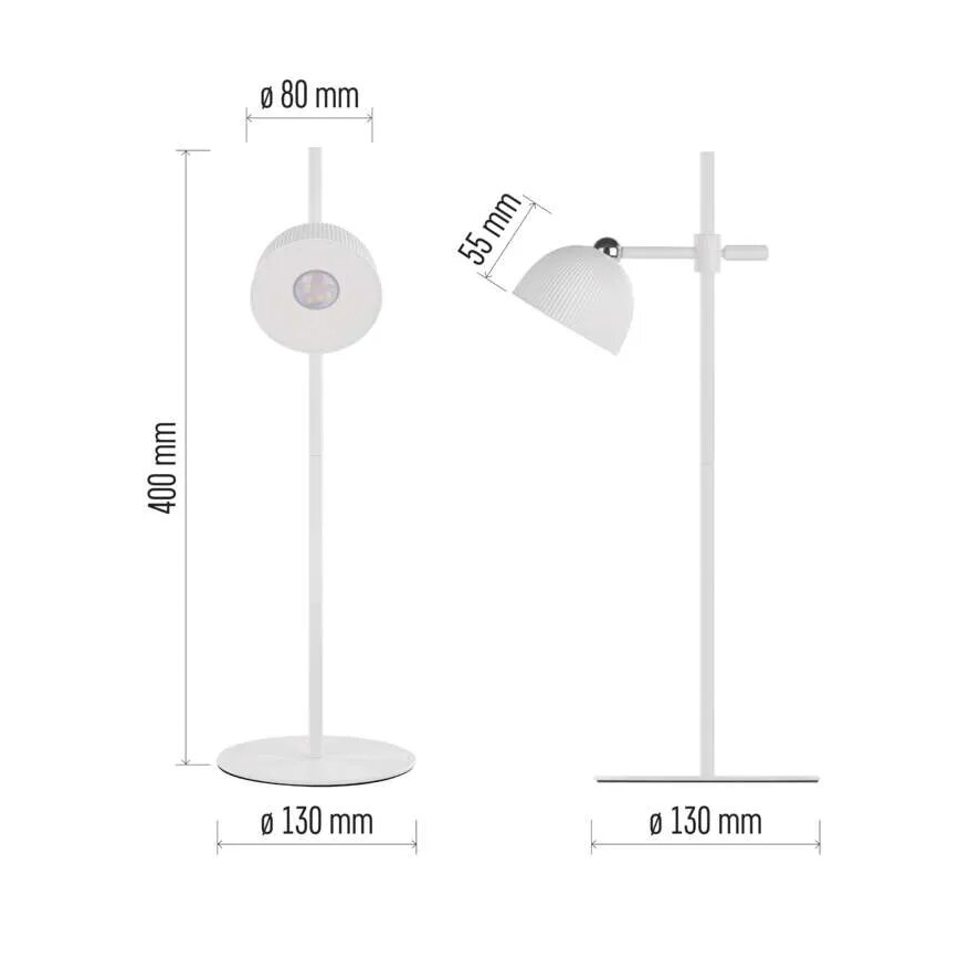 Lampă LED magnetică reîncărcabilă dimabilă de masă 4 în 1 LED/4,2W/3,7V 4000K 1200mAh alb