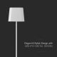 Lampă LED reîncărcabilă tactilă magnetică dimabilă de masă LED/5W/5V 3000-6000K 3600 mAh IP65 alb