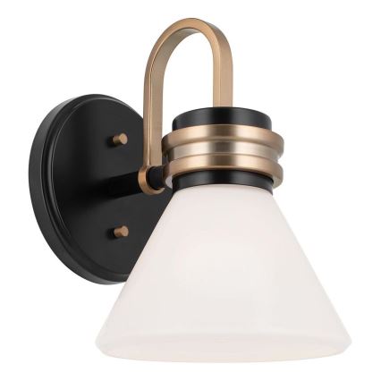 Lampă LED de perete pentru baie Kichler FARUM 1xG9/3W/230V IP44 negru/alamă