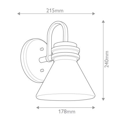 Lampă LED de perete pentru baie Kichler FARUM 1xG9/3W/230V IP44 negru/alamă