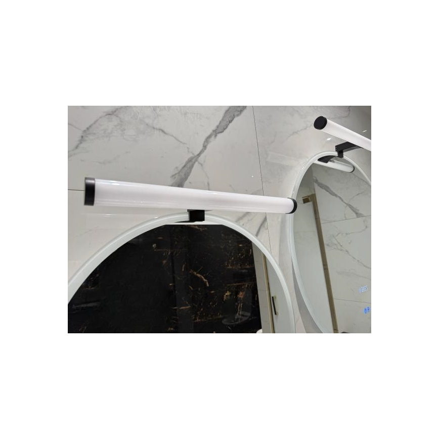 Lampă LED pentru oglindă de baie, 10W, 230V, 45 cm, IP44, negru