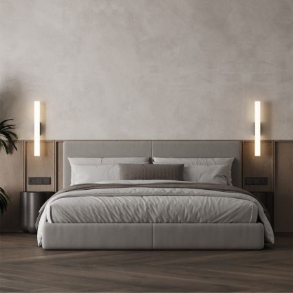 Lumină LED pentru oglindă de baie LINEA/12W/230V 3000/4000/6000K IP44 61 cm negru