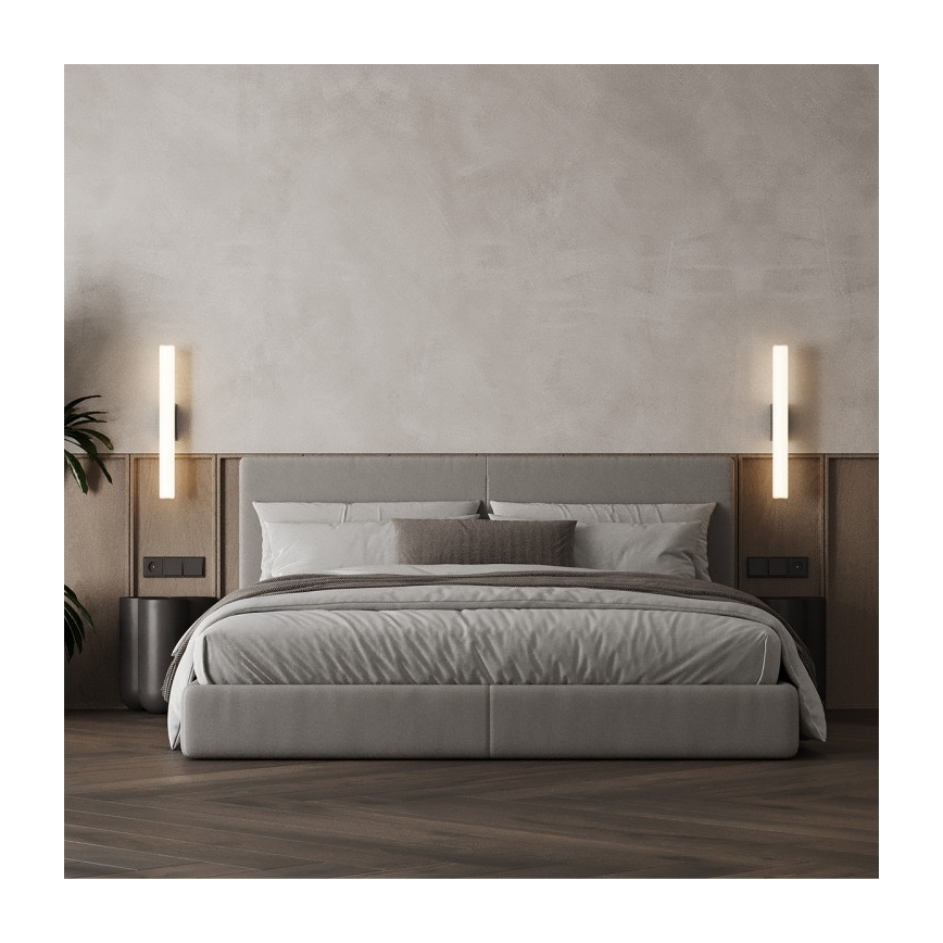 Aplica LED pentru oglindă de baie LINEA LED/8W/230V 3000/4000/6000K IP44 45 cm negru