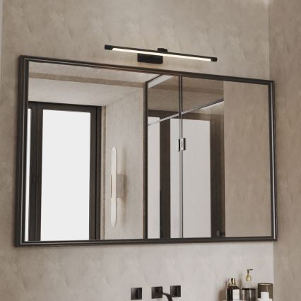 Lampă LED pentru oglindă de baie MIRROR, 8W/230V, 4000K, IP44, 60 cm, negru