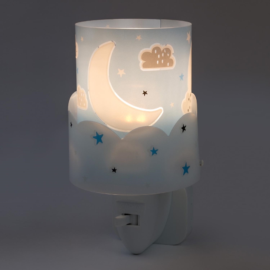 Lampă LED pentru priză Dalber 61235T MOON 1xE14/0,3W/230V