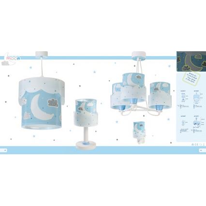 Lampă LED pentru priză Dalber 61235T MOON 1xE14/0,3W/230V