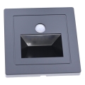 Lampă LED pentru scări cu senzor de mișcare și de amurg LED/3W/230V 6000K negru