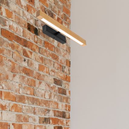 Lampă LED pentru tablouri VERDE LED/5,5W/230V 3000K 46 cm stejar/negru