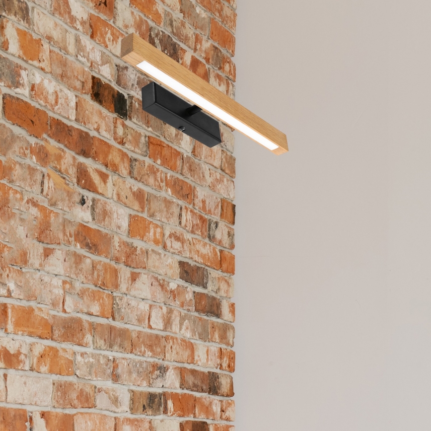 Lampă LED pentru tablouri VERDE LED/5,5W/230V 3000K 46 cm stejar/negru