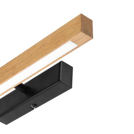 Lampă LED pentru tablouri VERDE LED/5,5W/230V 3000K 46 cm stejar/negru