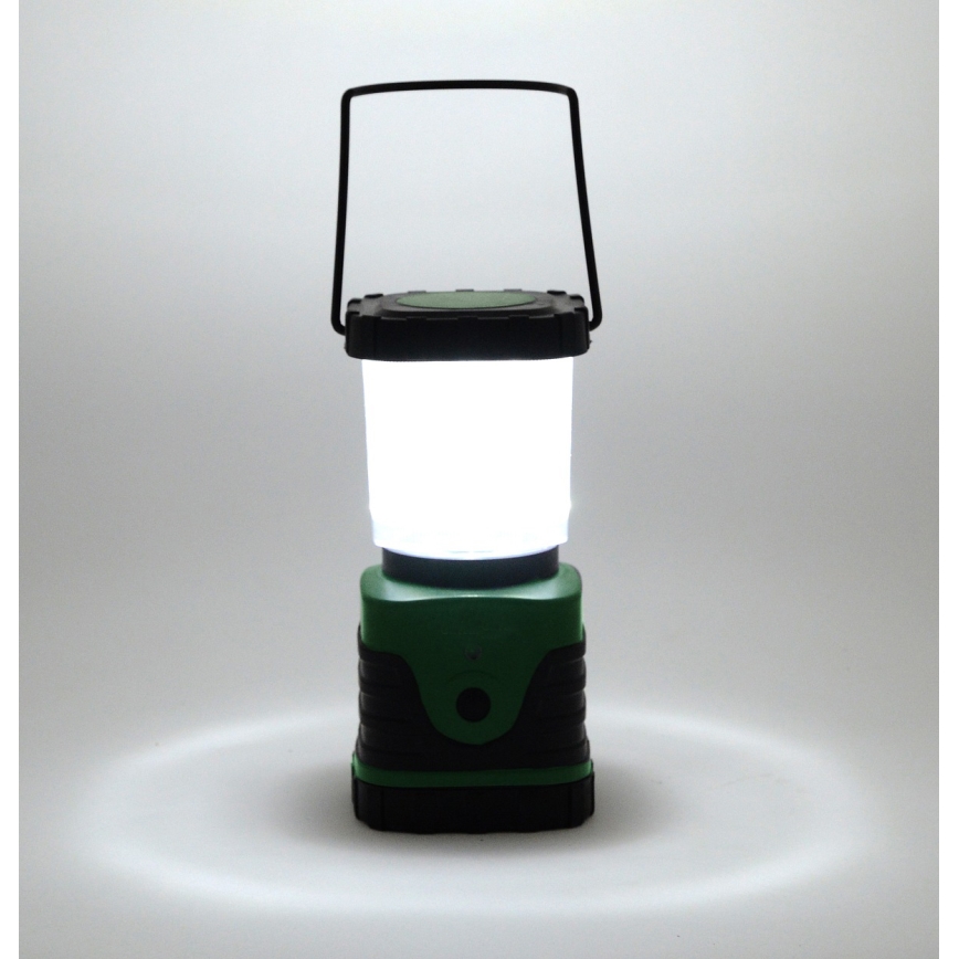 Lampă LED portabilă LED/3xLR20 IP44 neagră/verde