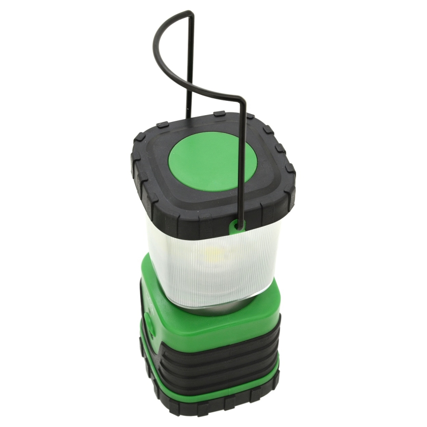 Lampă LED portabilă LED/3xLR20 IP44 neagră/verde