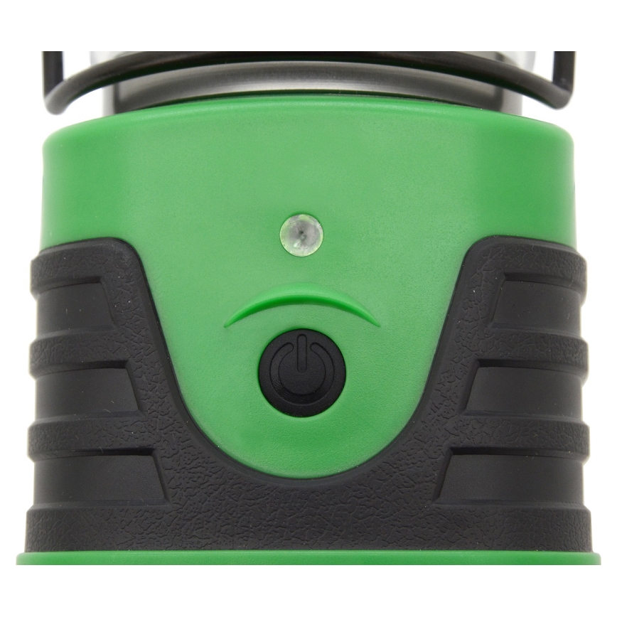 Lampă LED portabilă LED/3xLR20 IP44 neagră/verde
