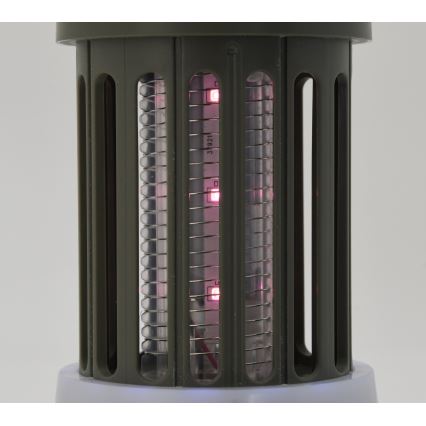 Lampă LED portabilă reîncărcabilă cu capcană pentru insecte LED/2W/1800mAh/3xAAA IPX4 verde