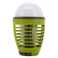 Lampă LED portabilă reîncărcabilă cu capcană pentru insecte LED/2W/3,7V 1800 mAh IPX4 verde
