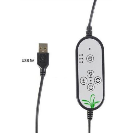 Lampă de birou LED reglabilă cu clemă pentru cultivarea plantelor LED/12W/5V