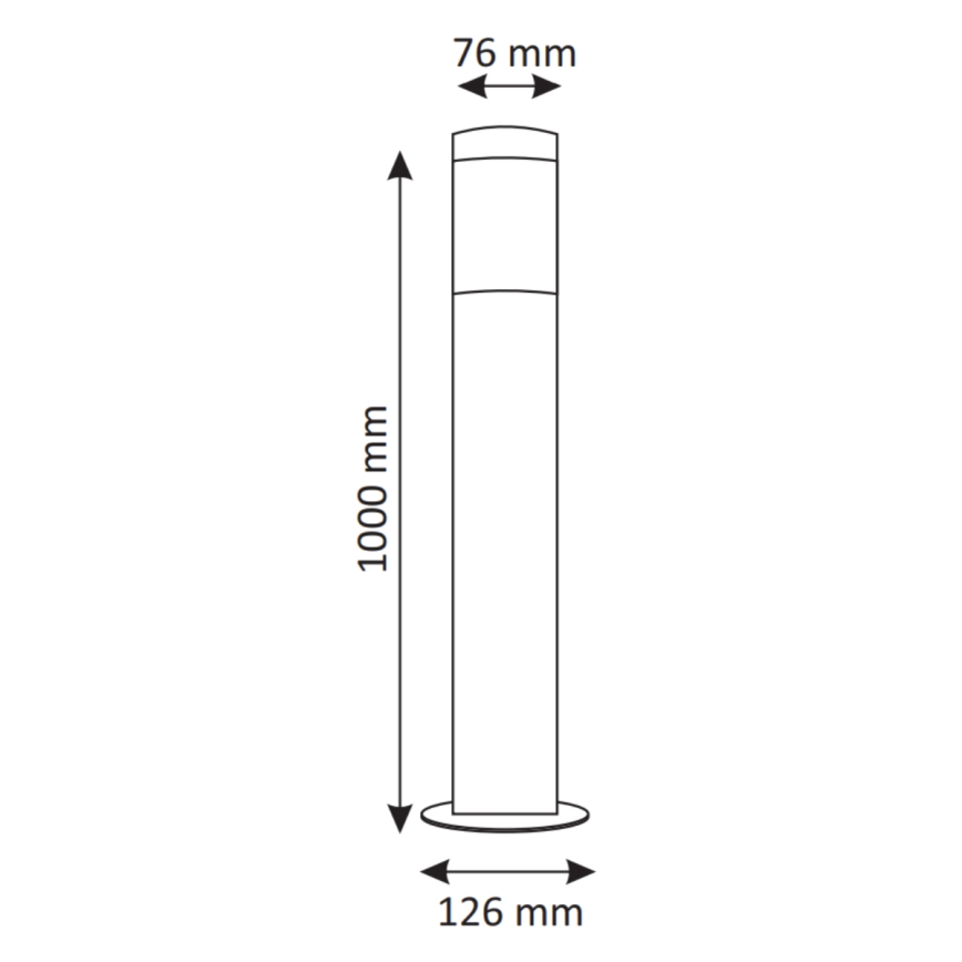 Lampă LED reglabilă pentru exterior LIVIA 1xE27/6W/230V 2700-6500K Wi-Fi 100 cm IP44 argintie