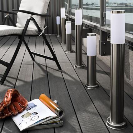 Lampă LED de exterior reglabilă LIVIA 1xE27/6W/230V 2700-6500K Wi-Fi 45 cm IP44 argintie