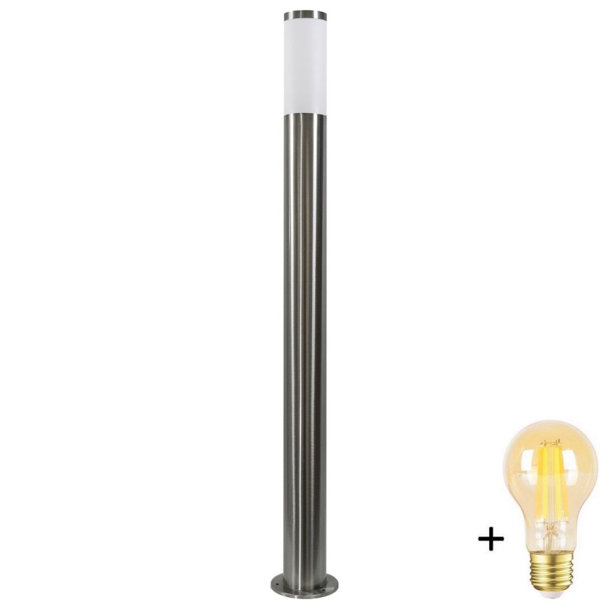 Lampă LED reglabilă pentru exterior LIVIA 1xE27/6W/230V 2700-6500K Wi-Fi 100 cm IP44 argintie